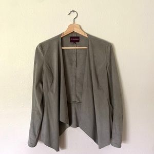 Vigoss Jacket faux suede grey
